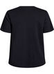 Basic-T-Shirt mit V-Ausschnitt aus Bio-Baumwolle, Schwarz, Packshot image number 1