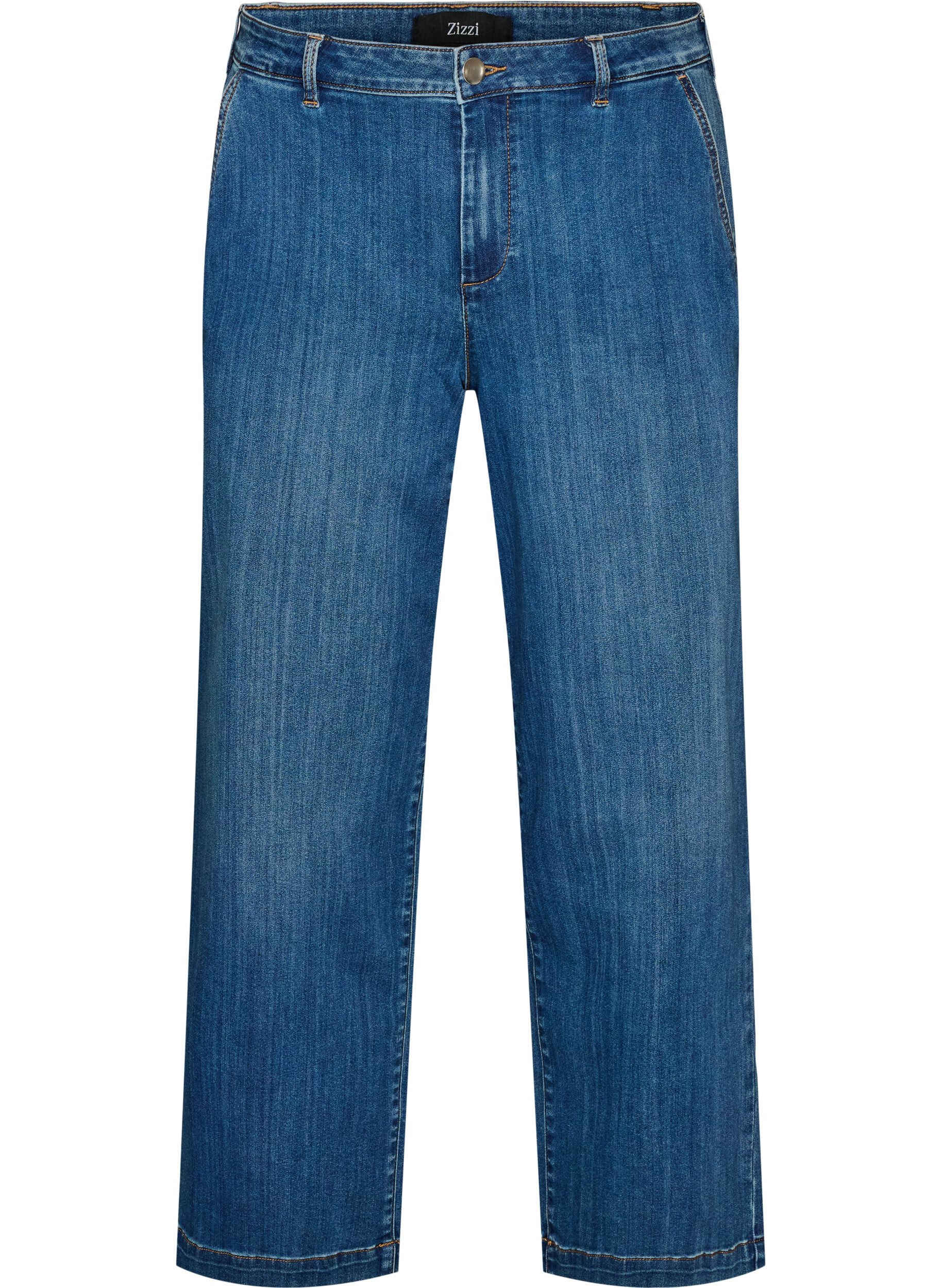 ZizziMyra Jeans in weiter Passform mit hoher Taille, Blau, Packshot image number 0