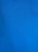 Solide Farbe Grundoberteil aus Baumwolle, Blau, Packshot image number 2