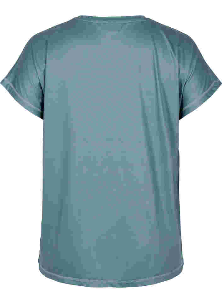 Einfarbiges Trainings-T-Shirt, Dark Forest, Packshot image number 1