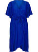 Midikleid mit Plisseefalten und Fledermaus&auml;rmeln, Blau, Packshot image number 0