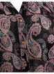 Hemdbluse mit V-Ausschnitt und Print, Black/Beige Paisley, Packshot image number 2