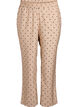 Hose mit Polka Dots und geradem Bein, Beige, Packshot image number 0