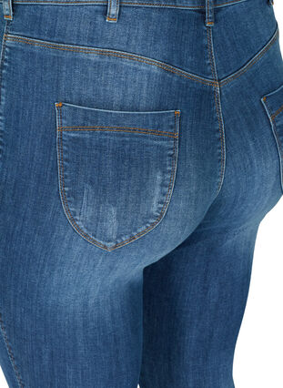 Amy Jeans mit Schlitzdetails, Blue denim, Packshot image number 3