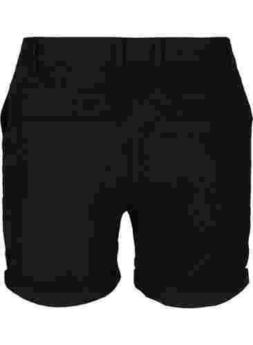 Baumwollshorts mit Taschen, Black, Packshot image number 1