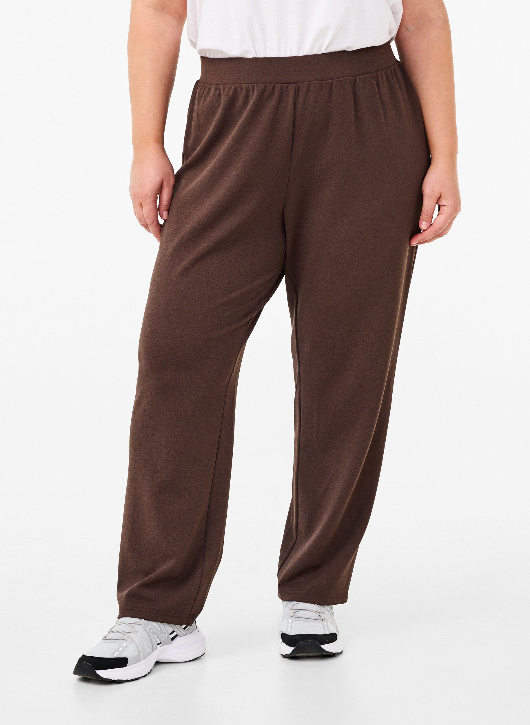 ZizziHose mit gerader Passform, Braun, Model image number 2