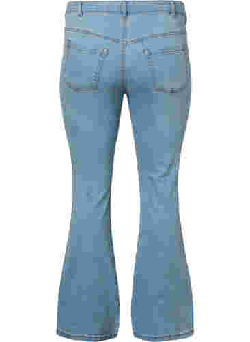 Ellen Bootcut-Jeans mit hoher Taille, Ex Lgt Blue, Packshot image number 1