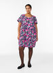 Kurz&auml;rmliges Baumwollkleid mit Print, Blau, Model image number 1