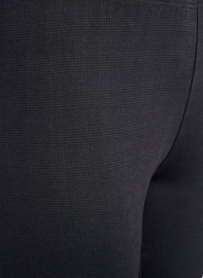 Leggings mit normaler Taille und Muster, Schwarz, Packshot image number 2