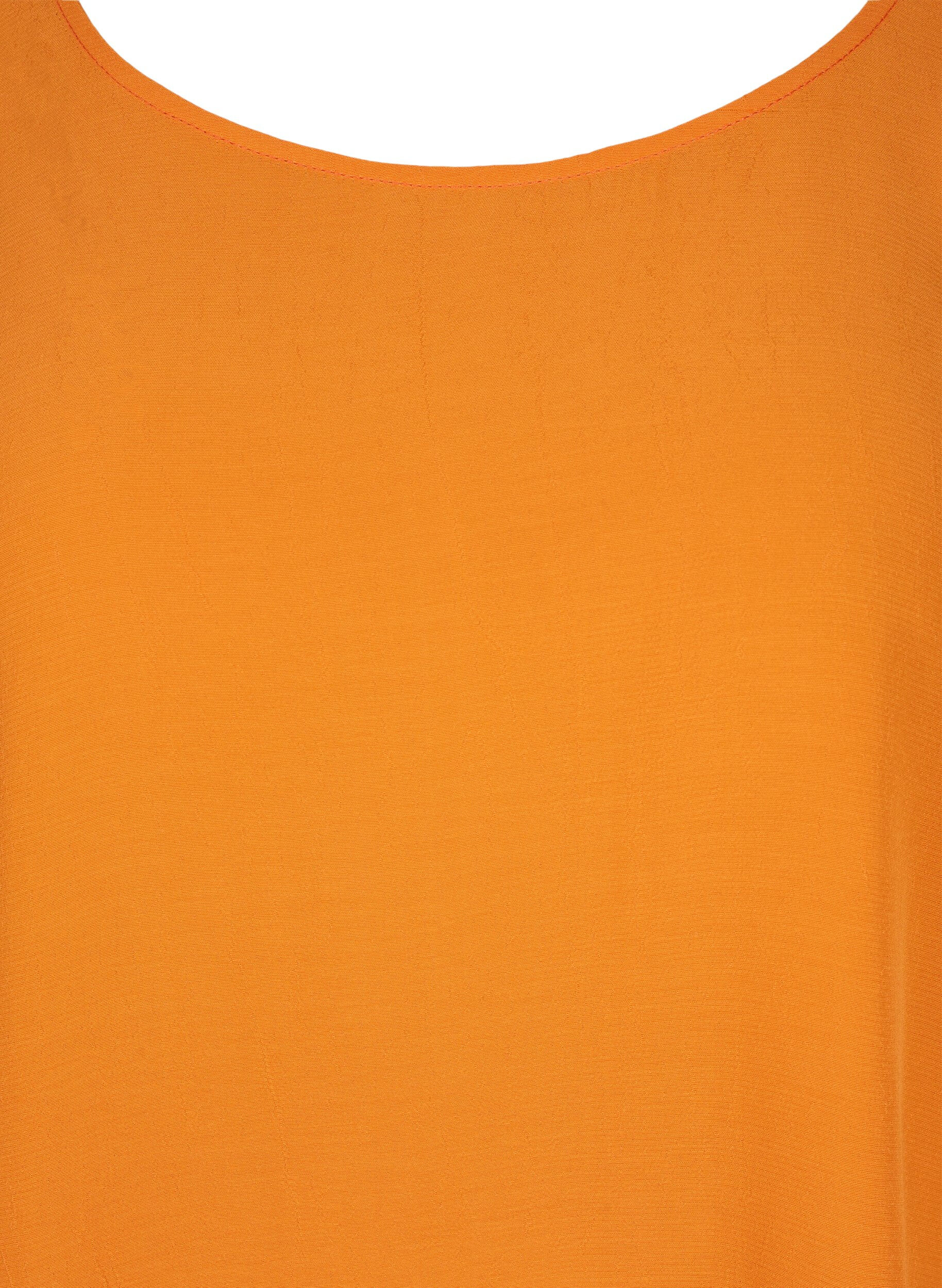ZizziKurzarm Bluse aus Viskose, Orange Peel, Packshot image number 2