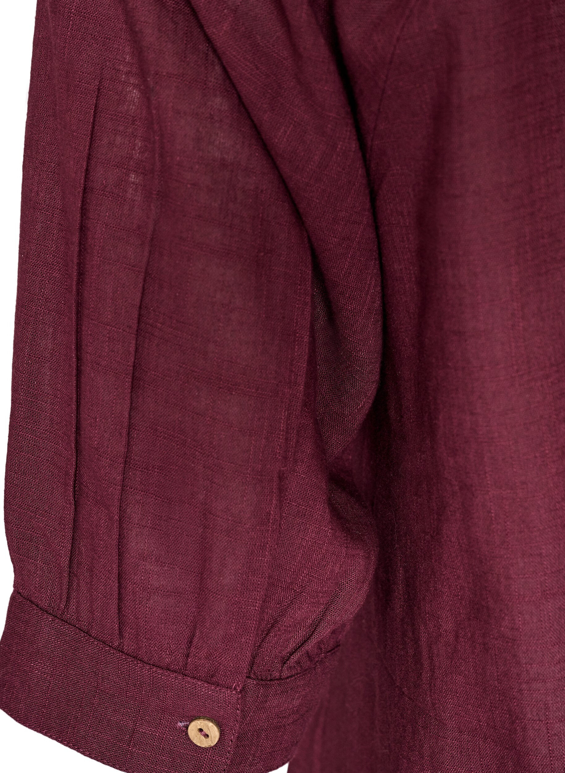 ZizziTunika aus Baumwolle mit V-Ausschnitt, Rot, Packshot image number 3