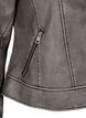  Lederjacke aus Kunstleder im Used-Look, Dark Grey Wash, Packshot image number 3