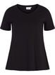 Einfarbiges basic T-Shirt aus Baumwolle, Schwarz, Packshot image number 0