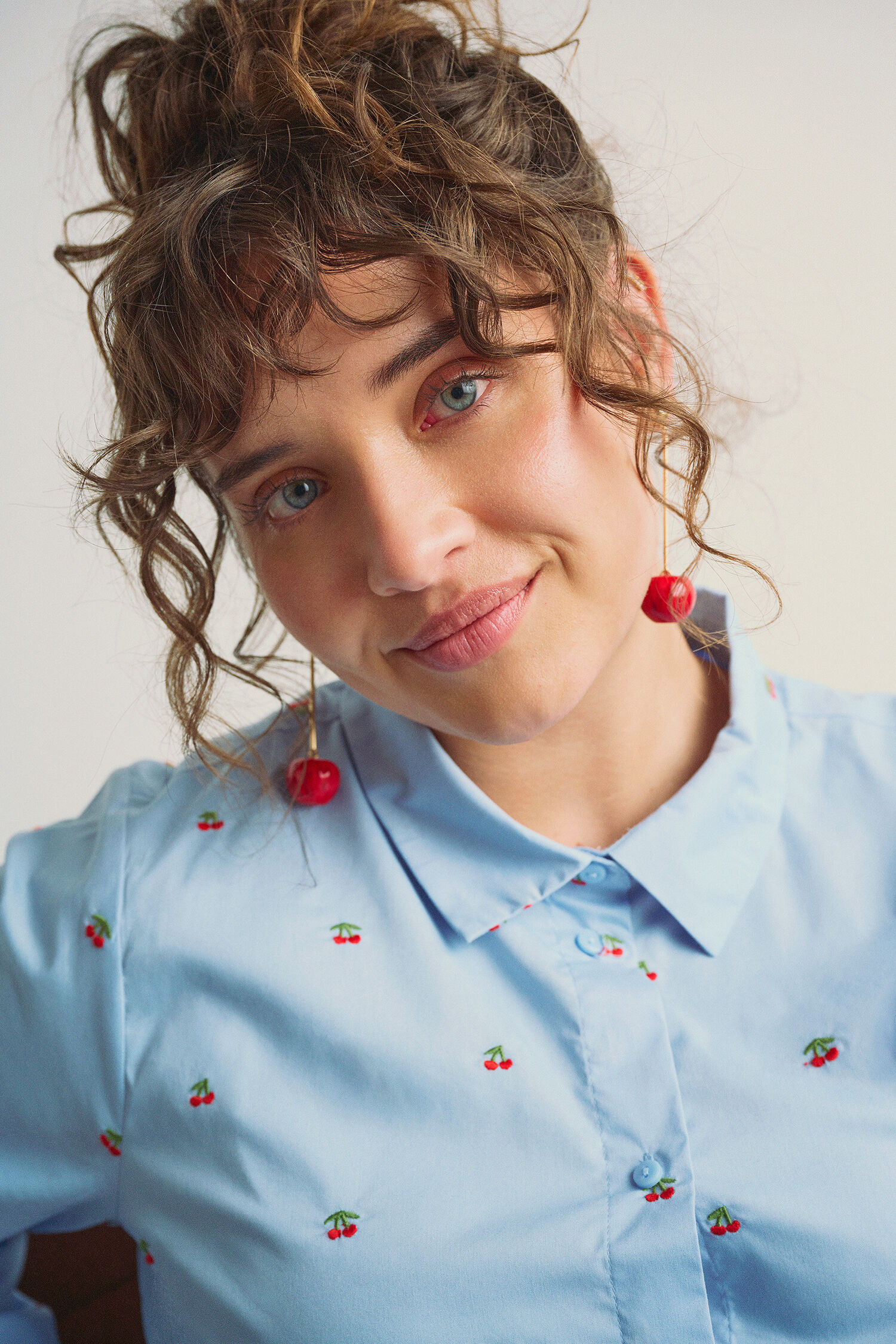 ZizziHemd mit Kirschen, , Model