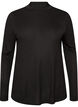 Hochgeschlossene Bluse aus Viskose-Jersey, Schwarz, Packshot image number 0