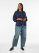 Strickjacke aus weichem Strick mit goldfarbenen Kn&ouml;pfen, Blau, Model image number 1