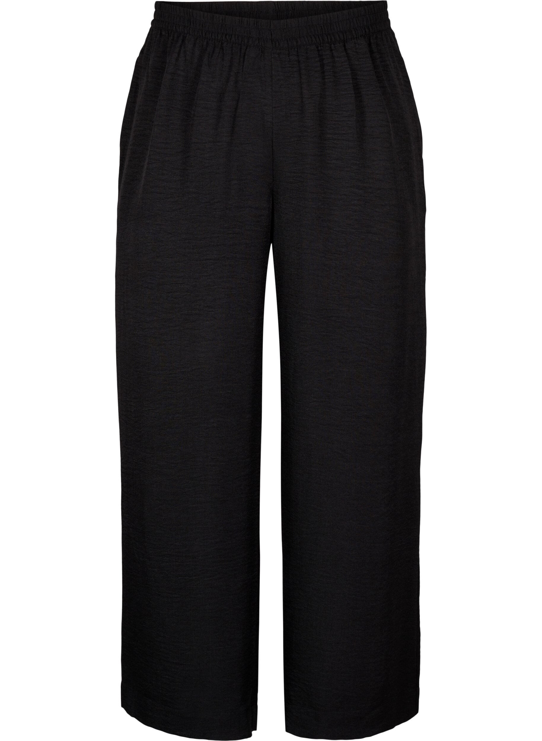 Lockere Hose mit elastischem Bund und Taschen
