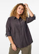 FLASH - Bluse mit Kragen und Ärmeln zum Hochkrempeln, Grau, Model image number 0