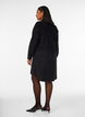 Hemdblusenkleid aus Cord mit Kragen und Knopfleiste, Schwarz, Model image number 2