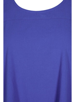 Ärmelloses Kleid aus Baumwolle, Dazzling Blue, Packshot image number 2