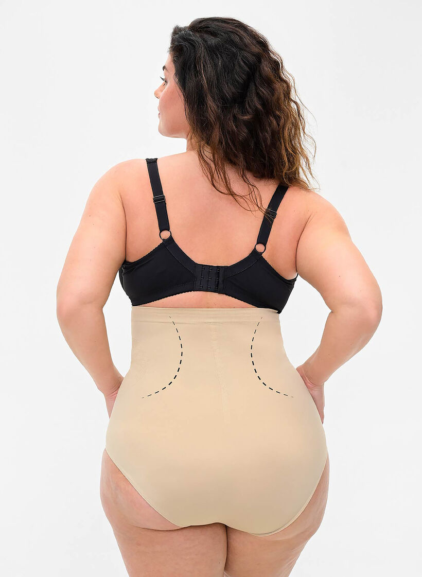Hochtaillierter Shapewear Slip, Beige, Model image number 1