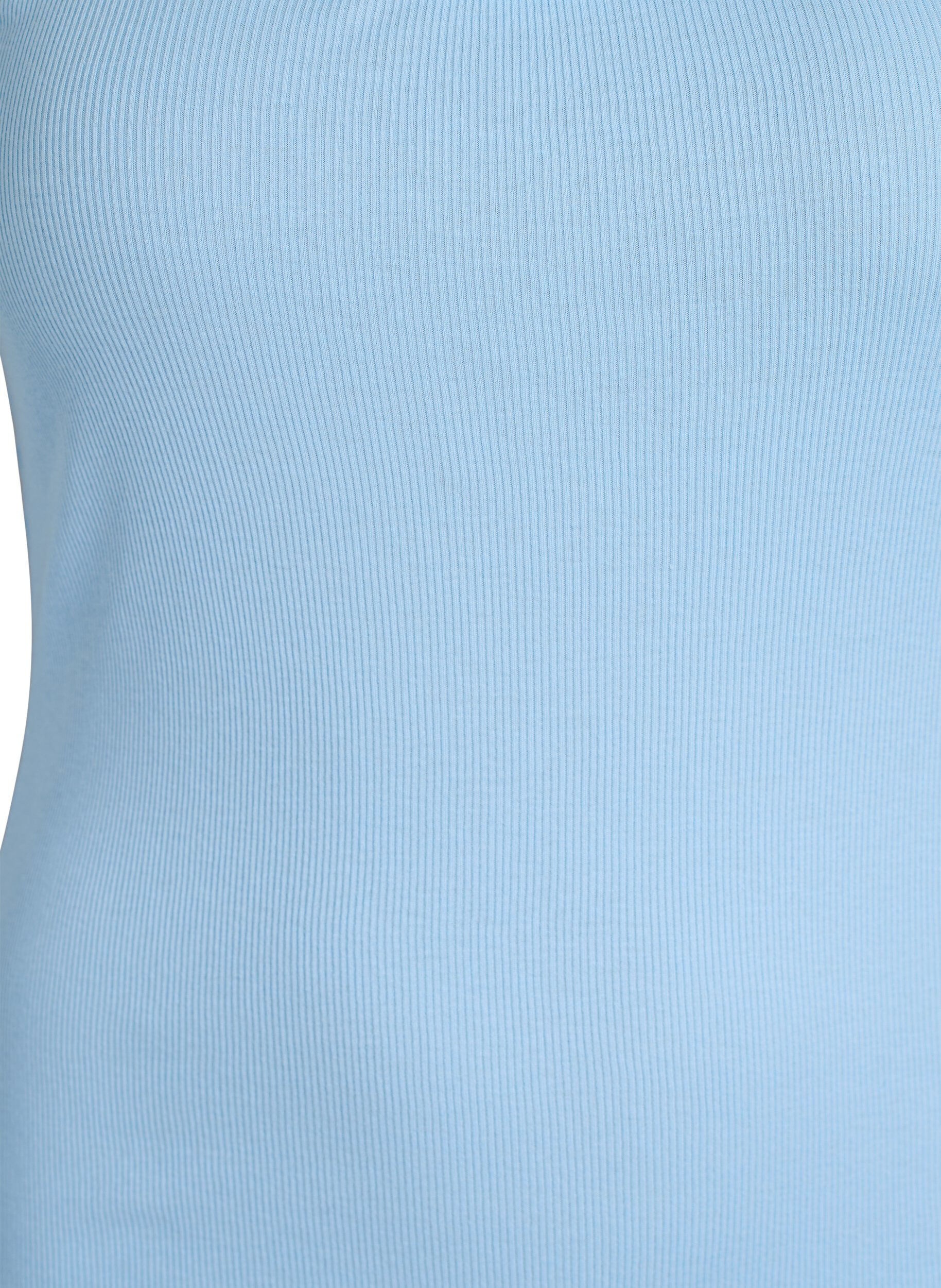 ZizziTop mit Spitzensaum, Blau, Packshot image number 2