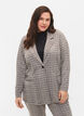 Karierter Blazer mit Knopfverschluss, Brown Check, Model image number 0