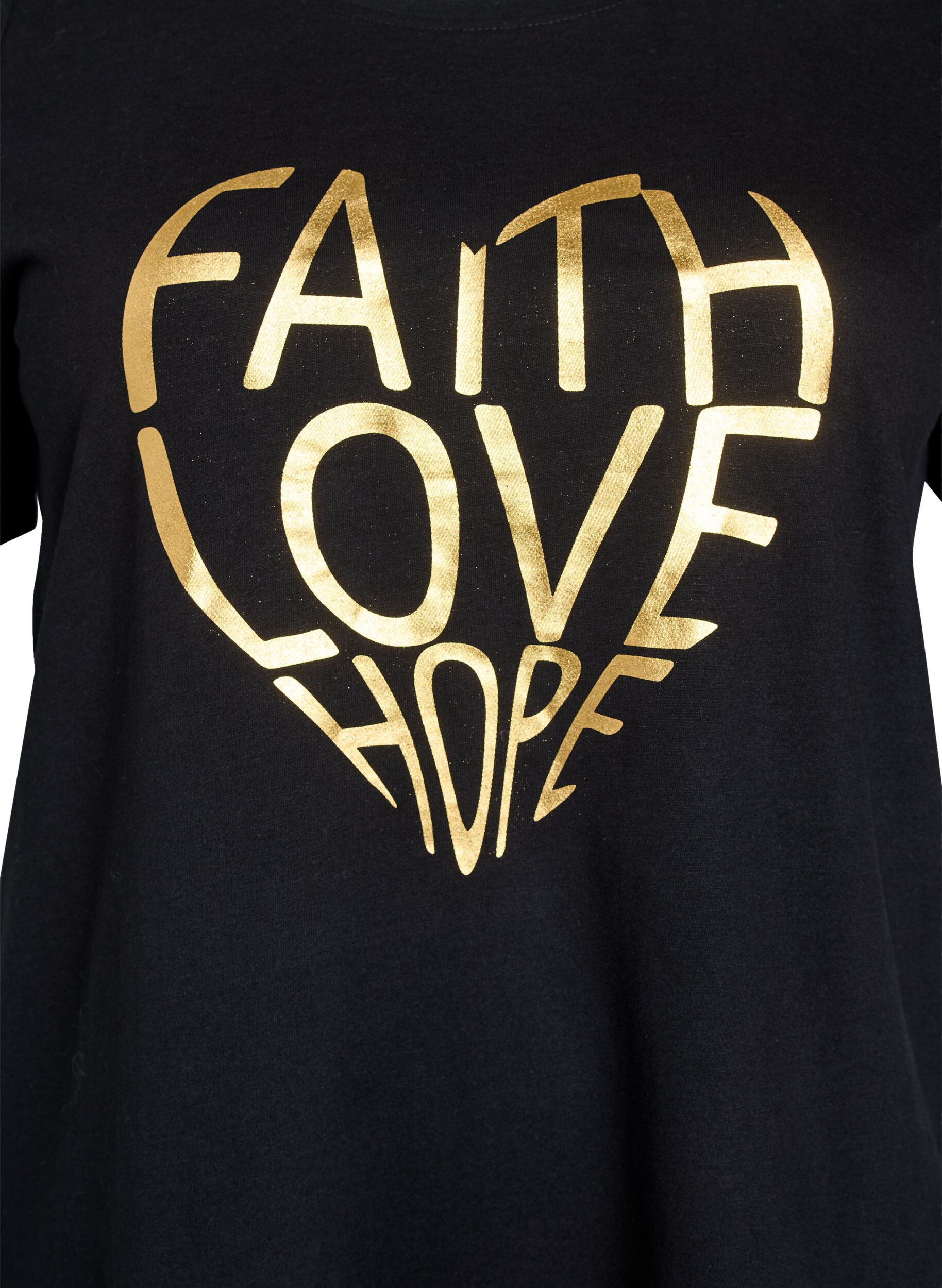 ZizziFLASH - T-Shirt mit Print, Schwarz, Packshot image number 2