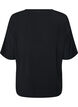 Nacht-T-Shirt aus Modal mit Kontrastband, Schwarz, Packshot image number 1