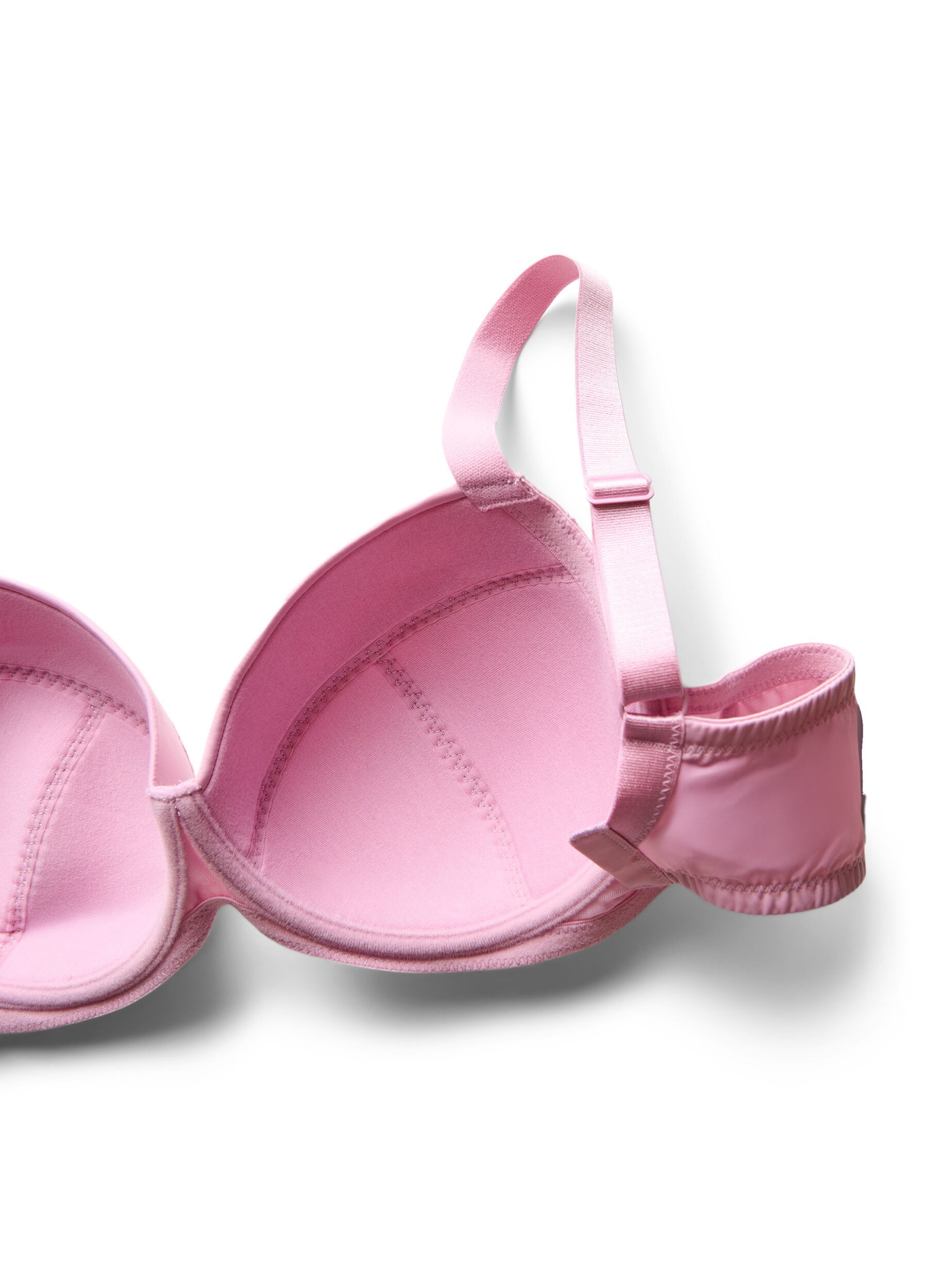 ZizziWattierter BH mit B&uuml;gel und Spitze, lila, Packshot image number 3