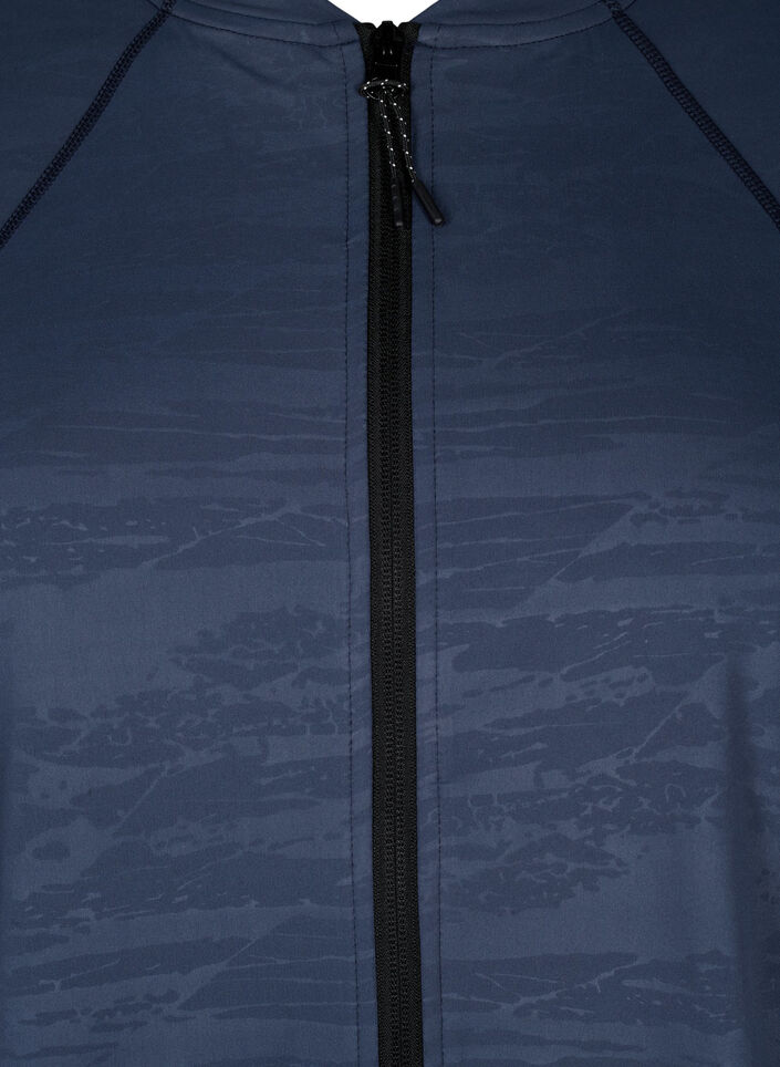  Trainingsbluse mit Reißverschluss, Mood Indigo, Packshot image number 2