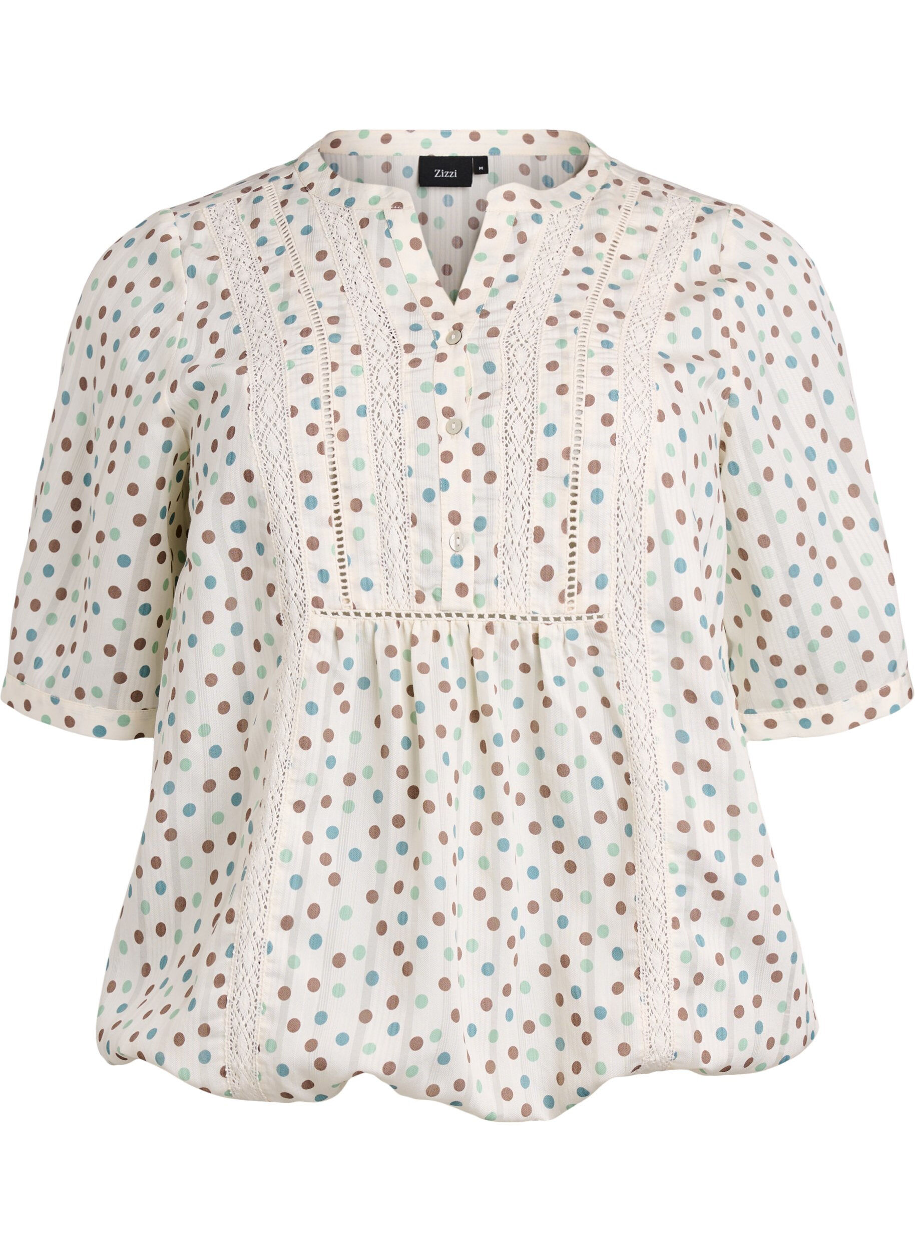 Bluse mit Print und 1/2-&Auml;rmeln
