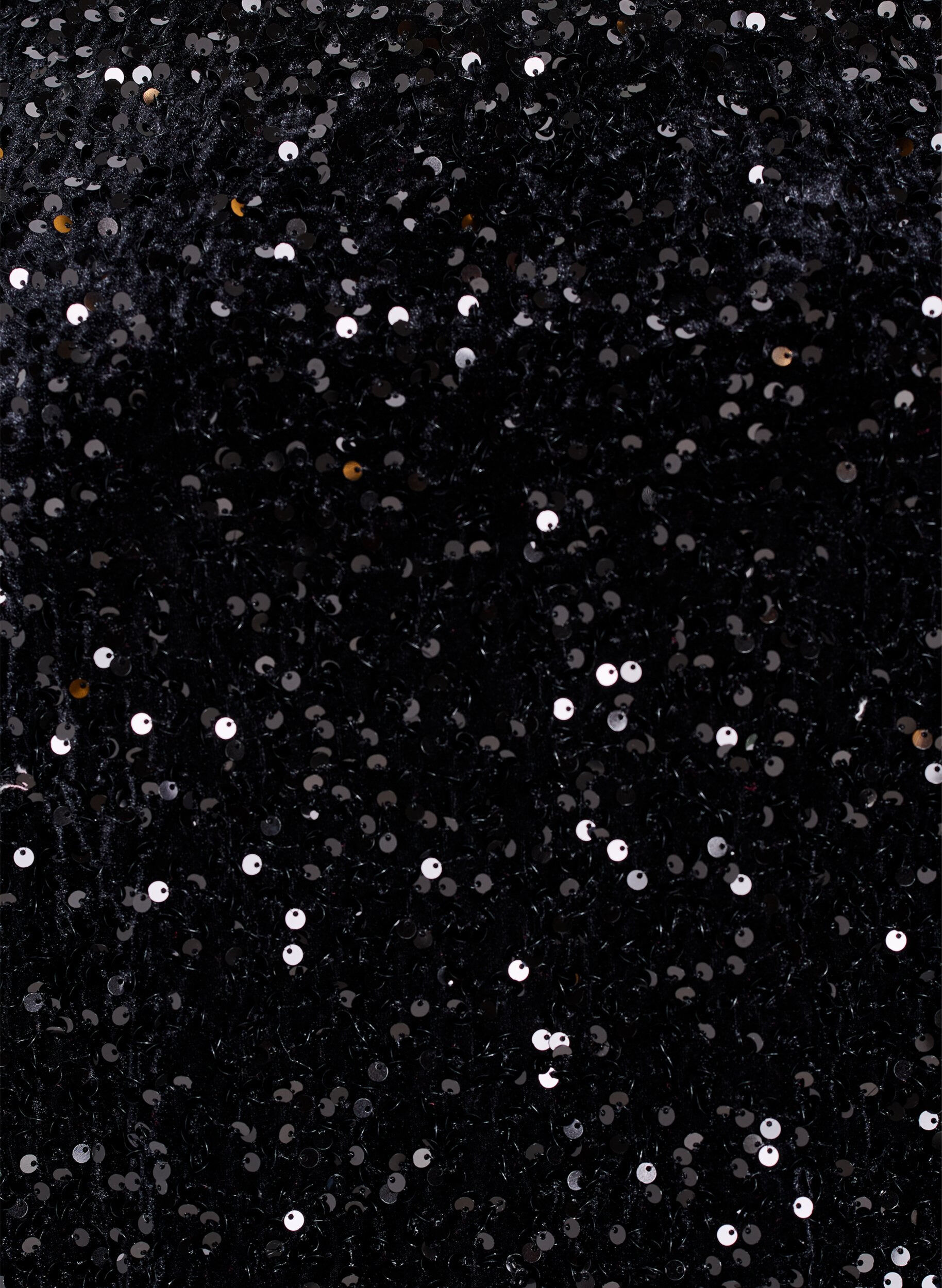 ZizziPaillettenbluse mit langen &Auml;rmeln, Schwarz, Packshot image number 2