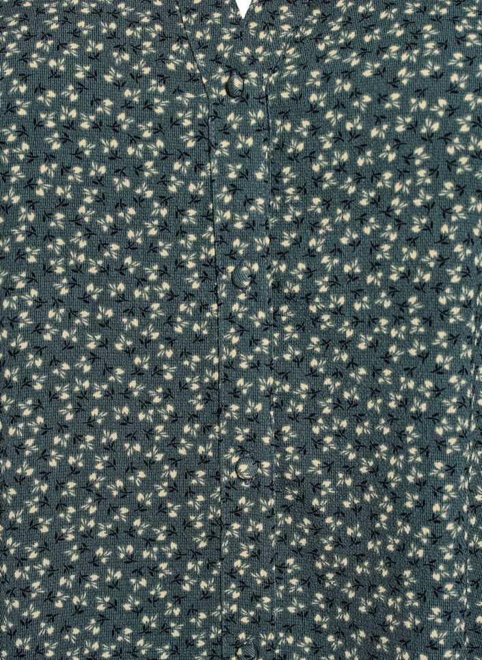 A-Linien-Midi-Kleid mit kurzen Ärmeln, Grün, Packshot image number 2