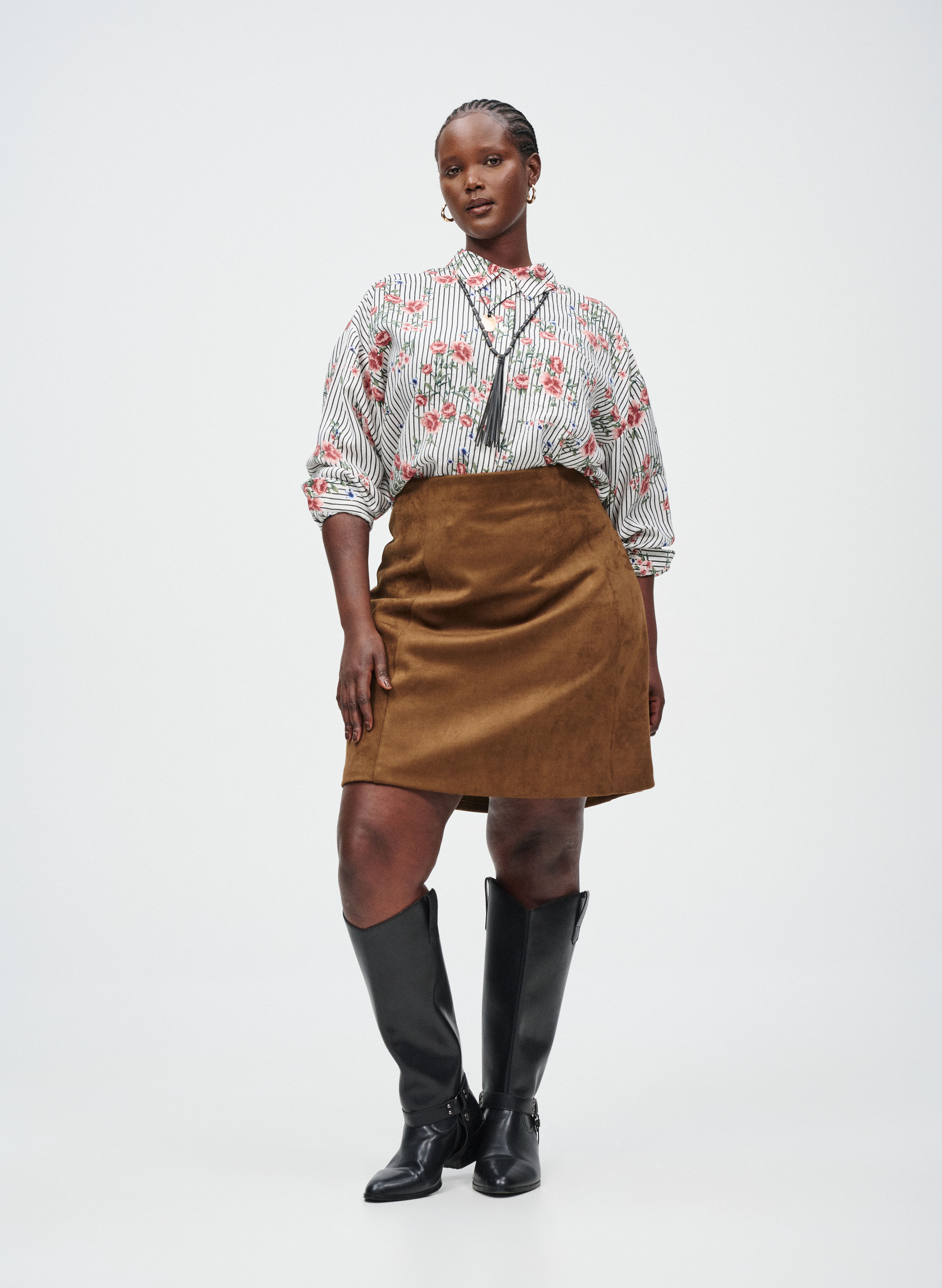 ZizziShirt mit Blumendruck, , Model