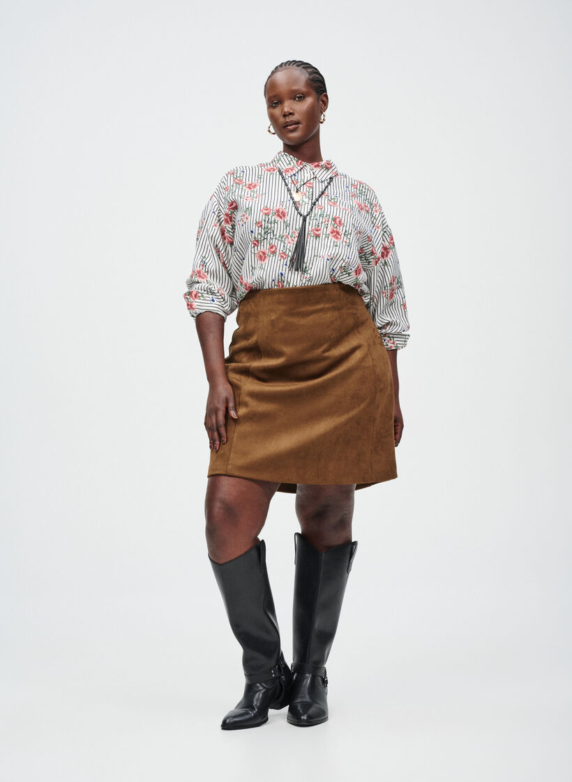 Shirt mit Blumendruck, , Model