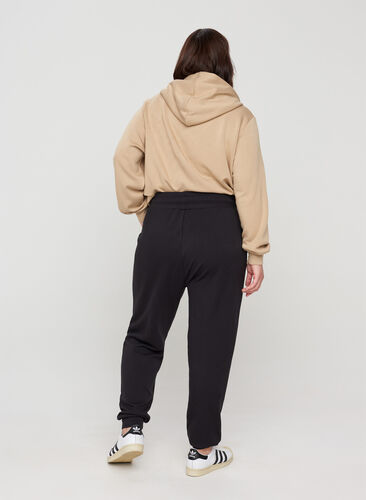 Sweatpants mit Taschen und Kordelzug, Black, Model image number 1