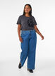 T-Shirt aus Bio-Baumwolle mit Print, Grau, Model image number 1