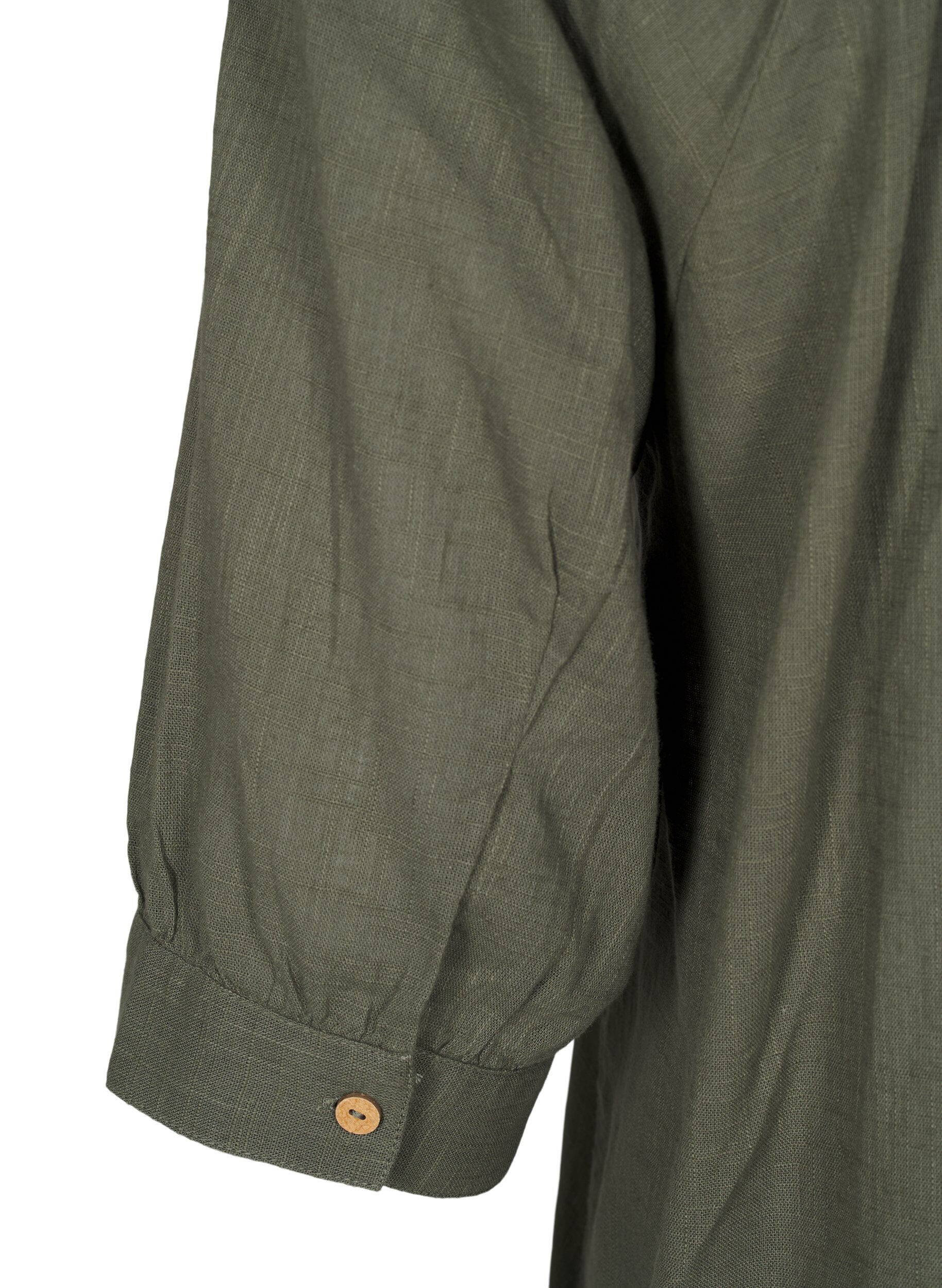 ZizziTunika aus Baumwolle mit V-Ausschnitt., Gr&uuml;n, Packshot image number 3