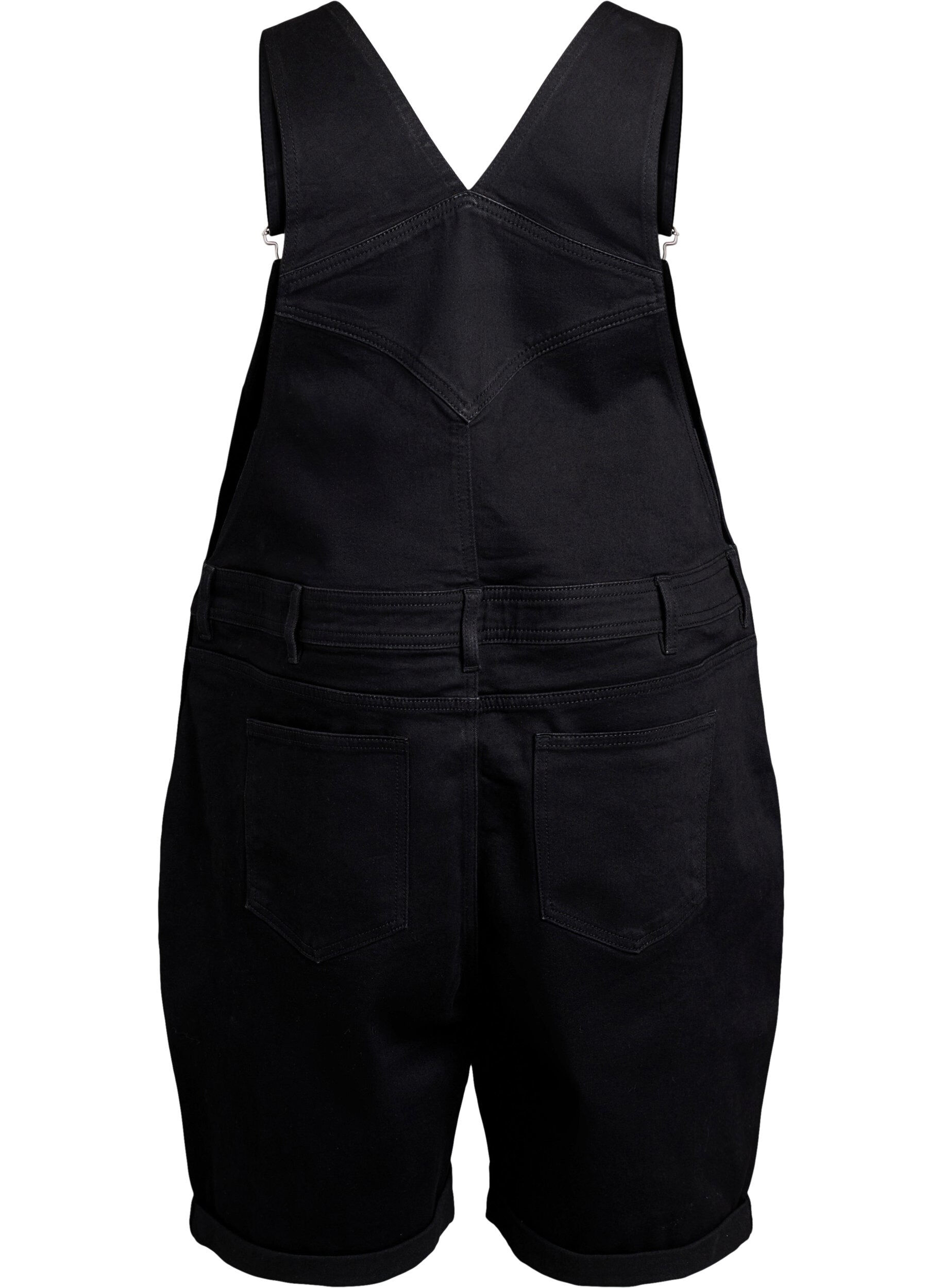 ZizziDenim Overalls Kurze Hosen, Schwarz, Packshot image number 1