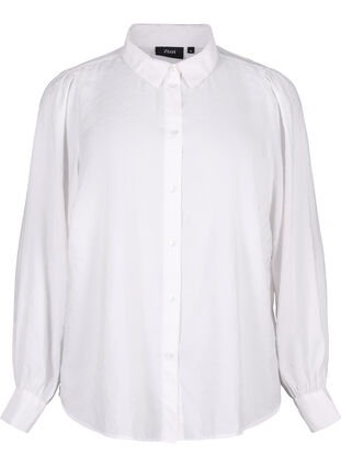 Bluse aus TENCEL™ Modal, Bright White, Packshot image number 0