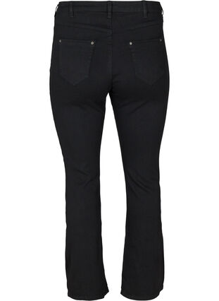Hochtaillierte Ellen Jeans mit Bootcut, Black, Packshot image number 1