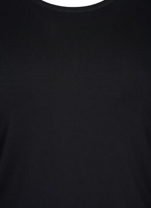 Langarm Basic-Bluse aus Viskose, Black, Packshot image number 2