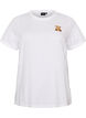 T-Shirt aus Bio-Baumwolle mit Teddyb&auml;r-Motiv, Wei&szlig;, Packshot image number 0