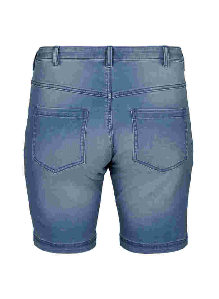 Slim Fit Emily Shorts mit normaler Taille, Light blue denim, Packshot image number 1