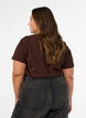 T-Shirt aus Bio-Baumwolle mit Print, Braun, Model image number 2