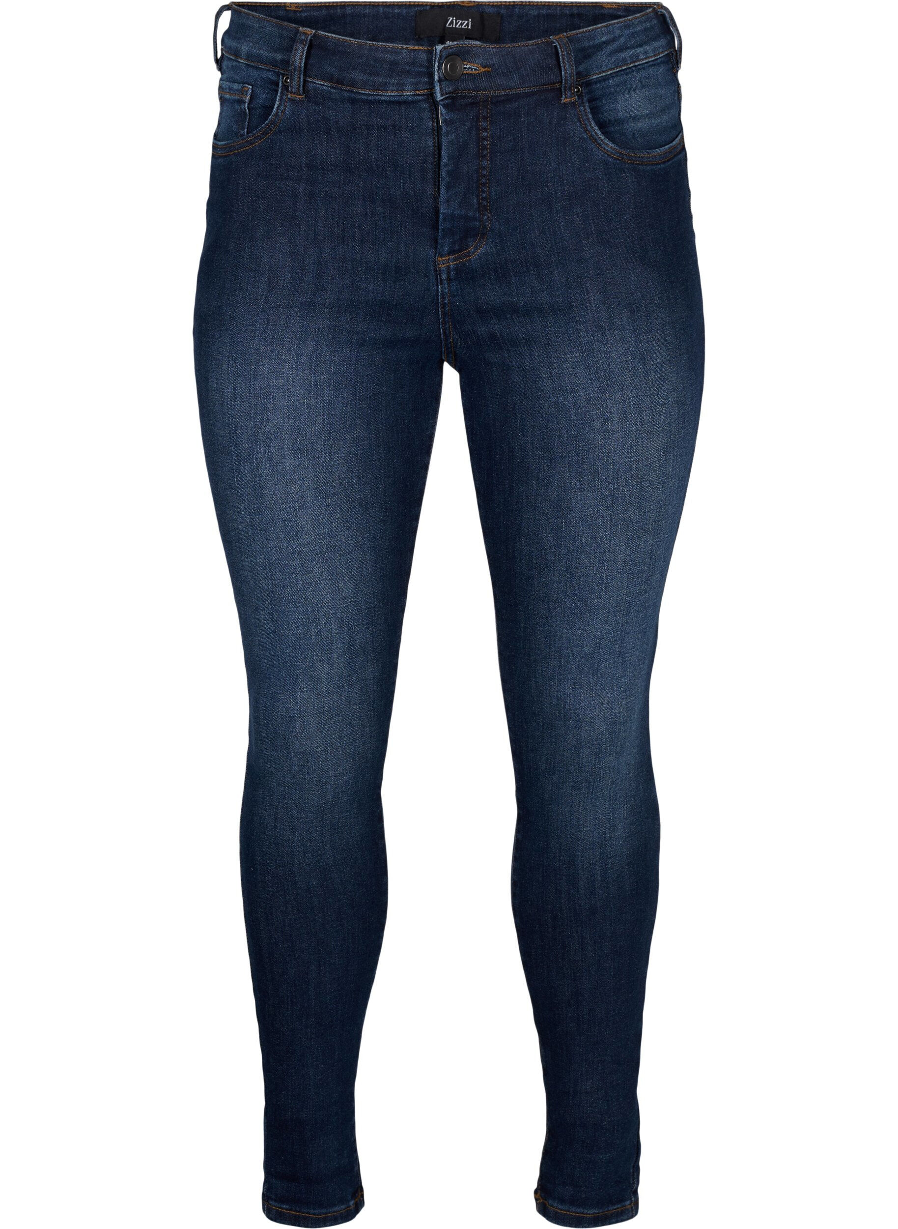 ZizziSuper Slim-Fit-Jeans mit hoher Taille, Dark Blue, Packshot image number 0