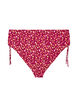 Gebl&uuml;mter Tai-Bikini-Slip zum Binden, Rot, Packshot image number 1
