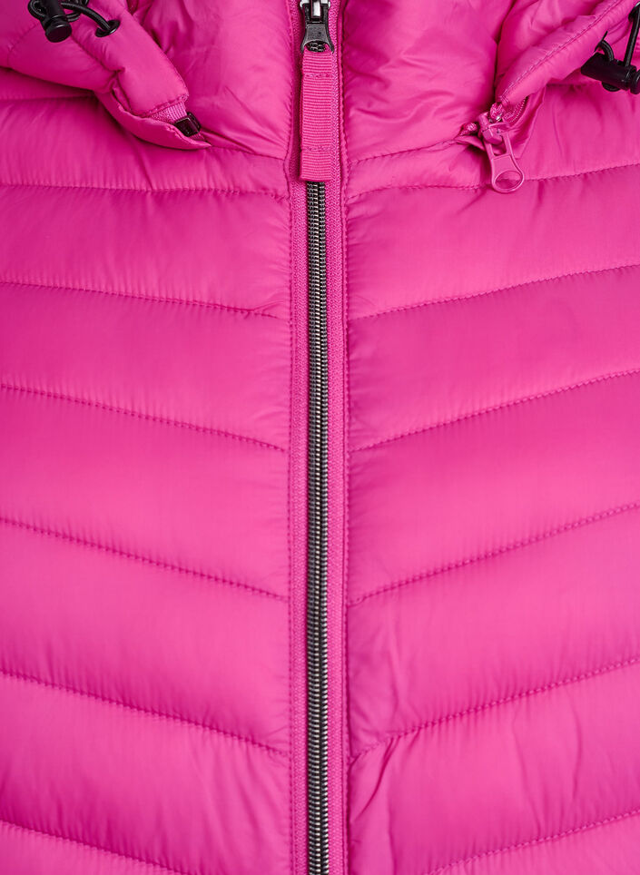 Leichte Jacke mit Taschen und abnehmbarer Kapuze, Rot, Packshot image number 2