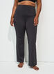 Ausgestellte Trainingshose mit hoher Taille, Schwarz, Model image number 0